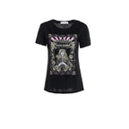 Leichtes T Shirt mit Retro Print und angenehmem Material