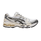 Asics Gel Kayano 14 Weiß Silber Sneaker Schuhe Vorderansicht