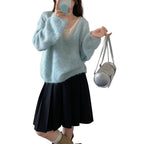 Damen Sweater mit modernem zweilagigem Look