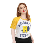 Damen T Shirt mit Print und Rundhals in kurzer Länge