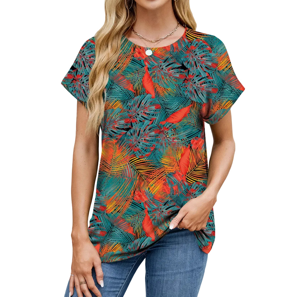 Modernes Shirt mit lockerem Schnitt und Muster